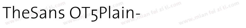 TheSans OT5Plain字体转换